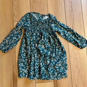 Carters Green Floral Dress